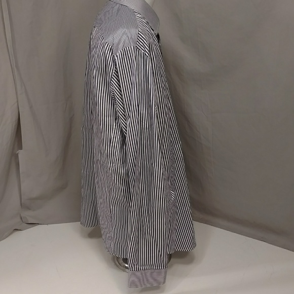 Thomas Pink Dress Shirt Blue Collection Cotton 18 - Picture 4 of 8